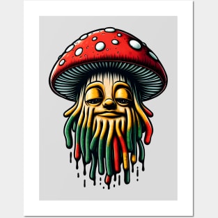 Rasta Mushroom Posters and Art